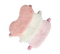 Beavorty Lot de 3 Masques de Nuit en Chinlon Légers et Respirants, Cache-yeux Confortables et Occultants, Adaptés le Sommeil Lors de Longs Couleur Aléatoire