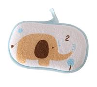 Beavorty Lot De 3 Serviettes De Bain Et Éponges Pour Bébé Motif Éléphant En Coton Doux Pour Une Peau Douce