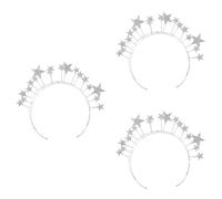 Beavorty Lot De 3 -têtes De Mariée Luxueux En Forme D'étoile Coiffe Décorative Pour Mariée