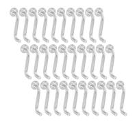 Beavorty Lot de 30 Clips D'étagère en Acier Galvanisé, Goupilles de Sécurité S 5x50 Mm pour Rayonnages à Palettes, Goupilles de Verrouillage Arrière Robustes pour Stockage Industriel