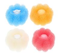 Beavorty Lot de 4 Boules Anti-peluches Réutilisables en Feuilles de Synthèse, Attrape-poils pour Machine à Laver, Éliminateur de Poils D'animaux et Cheveux, Anti-emmêlement, pour Linge