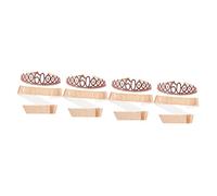 Beavorty Lot De 4 Couronnes Décoratives Pour Fête D'anniversaire De 60 Pour Femmes