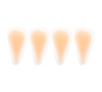 Beavorty Lot de 4 Coussinets Adhésifs en Silicone Couleur Chair Cache-Maillot Imperméable et Réutilisable Protection Intime Invisible pour Maillots de Bain et Leggings de Sport Forme