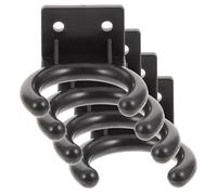 Beavorty Lot de 4 Crochets Muraux pour Microphone 33 Mm, Supports de Rangement Compacts pour Accessoires de Micro, Fixation Murale Pratique pour Karaoké, Studio et Home Studio, Rack