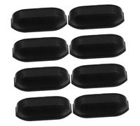 Beavorty Lot de 4 Paires de Repose-Pieds en Plastique Noir pour Valises, Pieds Universels Résistants et Protection Renforcée pour Bagages en Voyage et Aéroport