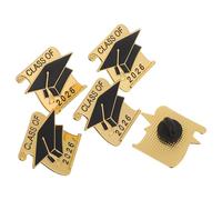 Beavorty Lot de 5 Épinglettes de Fin D’Études 2026 en Alliage de Zinc Émaillé Badges Souvenirs Commémoratifs pour Fête de Remise de Diplômes Accessoires Photo pour Invités et Diplômés
