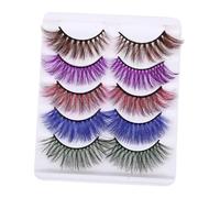 Beavorty Lot De 5 Paires De Cils De Luxe 3d Faux Cils Naturels Et Confortables Pour Séance Photo De Mariage Maquillage Quotidien