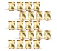 Beavorty Lot de 50 Douilles E10 en Cuivre Jaune, Porte-ampoules pour Circuits Électriques, Douilles D’éclairage pour Voyants Lumineux, Socles Résistants Adaptés à L’expérimentation