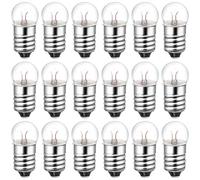 Beavorty Lot de 50 Petites Ampoules 1,5 V pour Expériences Électriques, Ampoules Miniatures en Verre pour Laboratoire Pédagogique, Outils D’éclairage Scientifique Éducatif, Mini Bulbes