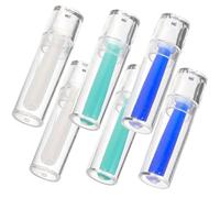 Beavorty Lot de 6 Applicateurs en Silicone pour Lentilles de Contact Souples, Bâtonnets D’insertion et Retrait, Couleurs Vert, Bleu et Transparent, Accessoire Pratique pour Soins et Voyage