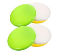 Beavorty Lot de 6 Disques de Golf en Plastique PE pour Débutants et Joueurs Confirmés, Taille Grosse, Couleurs Blanc Jaune Vert, Marqueurs Mini pour Parties de Disc Golf en Plein Air
