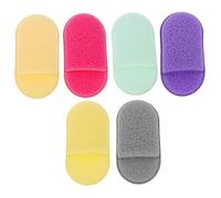 Beavorty Lot De 6 Éponges Nettoyantes Hydrophiles Sans Latex Pour Le Visage Exfoliantes Pour Les Pieds