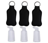 Beavorty Lot De 6 Housses De Bouteille De Parfum Rechargeables 30 Ml Couvercles Noirs, Compactes Et Portables Pour Usage Voyage Et Soins Personnels