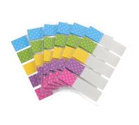 Beavorty Lot de 6 Paquets D’onglets Index Autocollants en Pet Transparent, Marque-pages Colorés Fluorescents, Petit Format, pour Classement Scolaire et Bureau, Papeterie Pratique