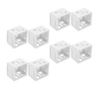 Beavorty Lot de 8 Supports de Maintien pour Stores Blancs en Abs, Mini Supports Résistants et Adaptables, Installation Facile pour Stores Intérieurs et Fenêtres