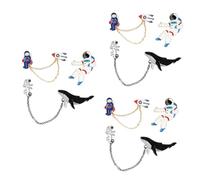 Beavorty Lot De 9 Broches D'Astronaute Broches De De Dessin Animé Festival Spatial Corsage Pour Vêtements Simples