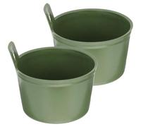 Beavorty Louche à Eau de Jardin Plastique Lot de 2, Cuillère à Arroser Manche Court, Grosse Capacité pour Arrosage Potager et Jardin Extérieur, Ustensile Multi-usage Jardinage