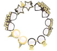 Beavorty Lunettes de Fête en Papier 6 Pièces pour Célébrations du Nouvel An 2025, Accessoires Photo pour Soirées Festives et Fin D’Études