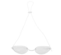 Beavorty Lunettes de Protection Réglables Blanches pour Soins Esthétiques, Masque Oculaire Léger et Ajustable, Accessoire de Beauté Confortable pour Relaxation et Protection des Yeux