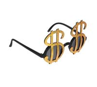 Beavorty Lunettes Farces Noires et Dorées en Plastique Légères, Accessoire Photo Original pour Soirée, Décoration de Fête Musicale, pour Mariage, Anniversaire et Événements Festifs