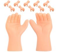 Beavorty Mains en Plastique Réalistes Kit de 6 Paires Flexibles pour Fabrication de Marionnettes et Accessoires Créatifs pour Poupées Artisanales à Usage Ludique