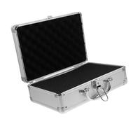 Beavorty Mallette en Alliage D'aluminium Rigide Inserts en Mousse pour Protection D'instruments et Caméras, Valise de Rangement Argentée pour Transport Sécurisé