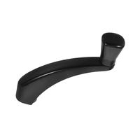 Beavorty Manivelle de Fenêtre Noire en Métal Douille Cannelée, Poignée de Remplacement pour Manivelle de Porte et Fenêtre, Accessoire Manuel Solide pour Rénovation Domestique, Usage