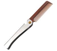 Beavorty Marié Brosses à Barbe Pour Hommes Rasoirs Poil Scrubber Brosse à Barbe Tondeuse Shampoing Barbe Éponge Grattoir Brosse Pliable Chauve Capteur De Taille De Barbe Acier Inoxydable