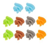 Beavorty Marqueurs en Silicone D'écureuil 10pcs pour Identifier Verres à Vin et Suspendre Sachets de Thé, Matériau Silicone Coloré, Usage Maison et Bureau