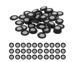 Beavorty Marqueurs Magnétiques 6 Feuilles de 50 Pièces pour Scanner 3D en Plastique Noir pour Améliorer la Fiabilité Performance du Suivi Optique en Archéologie et Architecture