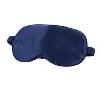 Beavorty Masque de Nuit en Soie 19 Mm Bleu Pont Nasal Surélevé et Sangle Élastique Réglable Sommeil Confortable et Réparateur