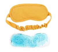Beavorty Masque De Sommeil En Gel Élastique Housse De Couchage En Coton Capteur De Température Pour La Maison Les Voyages Lavion Et Le Train