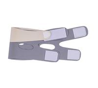 Beavorty Masque Facial de Compression de V Gris Ceinture de Modelage, Appareil D'amincissement du Visage Unisexe Double Menton et Lifting des Contours, Massage Apaisant pour Soins