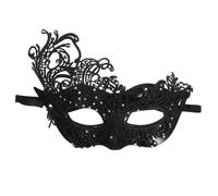 Beavorty Masquerade Half Mask For Women With Adjustable Elastic Strap Elegant And Plastic Design For Halloween Mardi Gras Prom And Themed Costume Parties