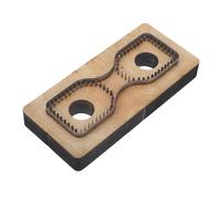 Beavorty Matrice de Découpe en Bois Épais pour Tête de Sangle Cuir, Moule à Découper Diy, Outil de Coupe Cuir Précis, Grosse Taille, pour Maroquinerie et Travaux Manuels