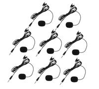 Beavorty Microphone Filaire pour Téléphone Portable Lot de 8 Pince Micro Cravate pour Enseignement et Prises de Parole en Public