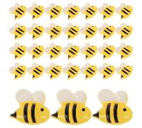 Beavorty Mini Abeilles en Résine 50 Pcs pour Loisirs Créatifs, Bijoux Décoratifs, Embellissements Scrapbooking, Accessoires Bricolage Abeilles pour Nail Art et Décoration Festive