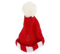Beavorty Mini Bonnet Tricoté Rouge pour Poupée 18 Pouces, Accessoire Créatif pour Poupées de Style Américain, Chapeau Miniature pour Loisirs Créatifs et Décoration Cheveux