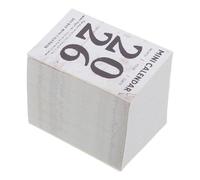 Beavorty Mini Calendrier Journalier Détachable 2026 Format Compact, Papier Épais 365 Pages pour Organisation Quotidienne, Calendrier Bureau Minimaliste Vintage, Accessoires Scrapbooking