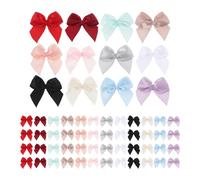 Beavorty Mini Nœuds Décoratifs Légers et Élégants en Polyester 240 Pièces Lot de Colorées pour Bricolage et Scrapbooking pour Cartes de Vœux et Vêtements