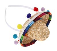 Beavorty Mini Sombrero Mexicain en Polyester Confortable pour Garçon et Filles, Chapeau de Fête d'anniversaire Unique et Accessoire pour Décorations de Fête
