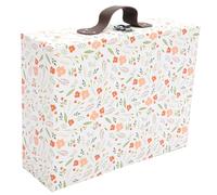 Beavorty Mini Valise en Papier Carton Épais Poignée, Boîte Présent Magnétique Décorative pour Mariage et Anniversaire, Coffret Rangement Pratique pour Bijoux et Papeterie, Usage Voyage