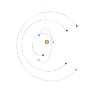 Beavorty Mobile Suspendu Atomique Scientifique pour Plafond Modèle Planète Décoratif Nordique Minimaliste Décoration Intérieure pour Chambre D'garçon et Filles et Salle de Classe, Mobile