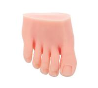 Beavorty Modèle de Pied Silicone pour Pratique du Nail Art Formation Pose Ongles Pied Droit Artificiel Flexible Outil pour Débutants et Professionnels