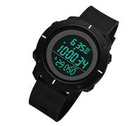 Beavorty Montre Numérique pour Homme Étanche Compteur Chronographe Affichage Heures Course Escalade