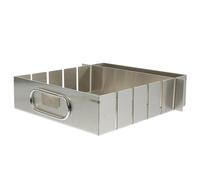 Beavorty Moule à Nougat en Acier Inoxydable Antiadhésif, Plateau de Cuisson Rectangulaire 3 Kg, Outil pour Fabrication de Nougat, Gâteau et Confiseries, Ustensile Résistant et Facile