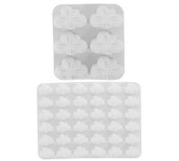 Beavorty Moule Chocolat Silicone 2 Pièces 36 Cavités Nuage pour Fondant et Glaçons Préparation Culinaire Pratique