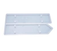 Beavorty Moule en Silicone Transparent pour Résine Époxy, Flexible et Facile à Nettoyer, 1 Pièce, pour Création DIY de Plaques de Porte et Décoration Artisanale