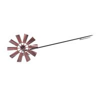 Beavorty Moulin à Vent en Fer Forgé Rotatif Extérieur Vintage, Décoration de Jardin Résistante aux Intempéries, Ornement de Pelouse Décoratif pour Terrasse et Patio, Art Métal Jardin