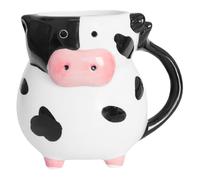 Beavorty Mug à Café en Céramique Forme Vache 600ml Peint la Main 3d Antidérapant Tasse Esthétique Grosse Capacité pour Maison Bureau Présent Original Animal Kawaii